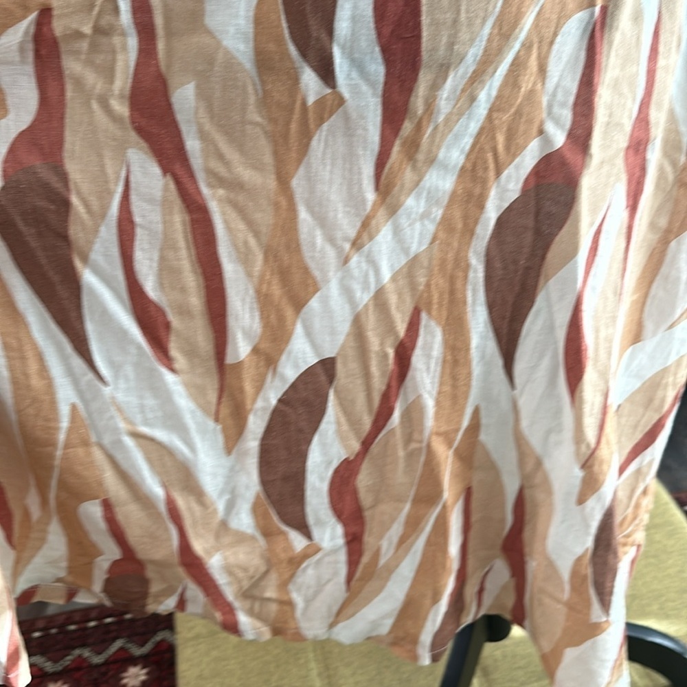 🤎🤎🤎Christina Vergani medium linen dress brown tan maxi - Picture 4 of 9